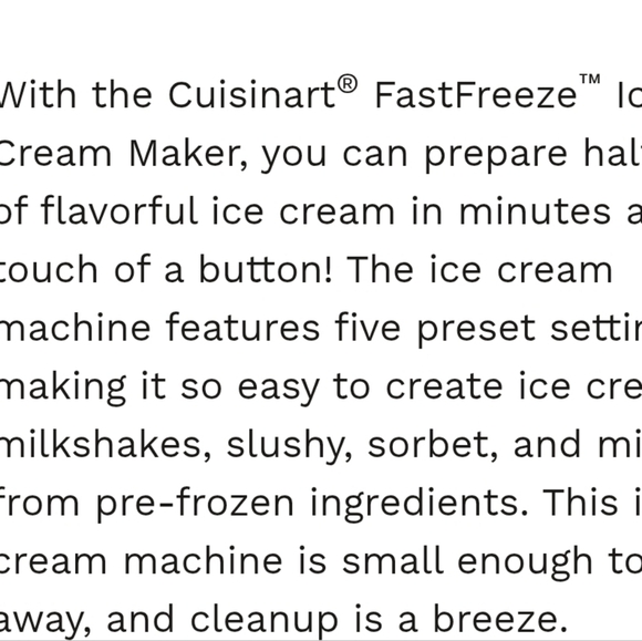 Cuisinart FastFreeze Ice Cream Maker - Picture 8 of 14